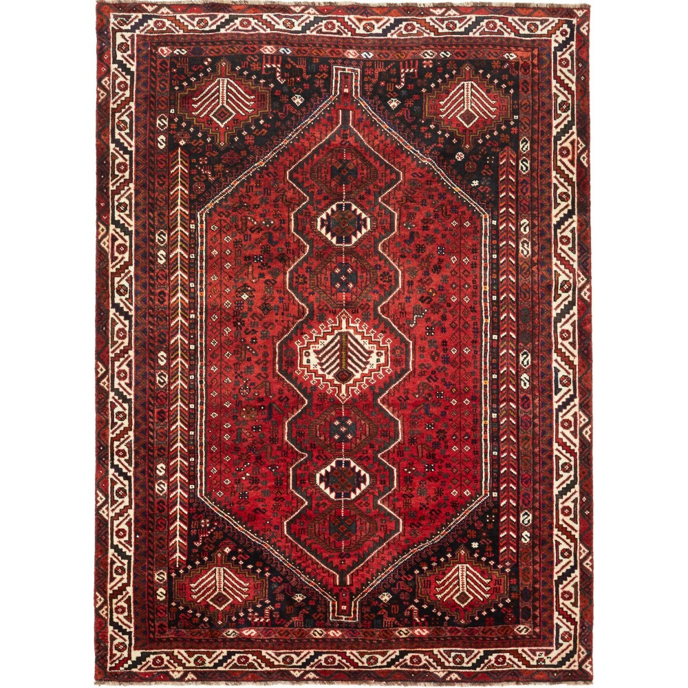 Tappeto Shiraz Persia marrone giallo 169x262 Tappeto Shiraz Persia marrone giallo 169x262