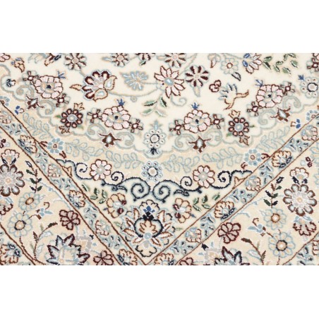 Tappeto Nain 9La Persia bianco azzurro 132x214