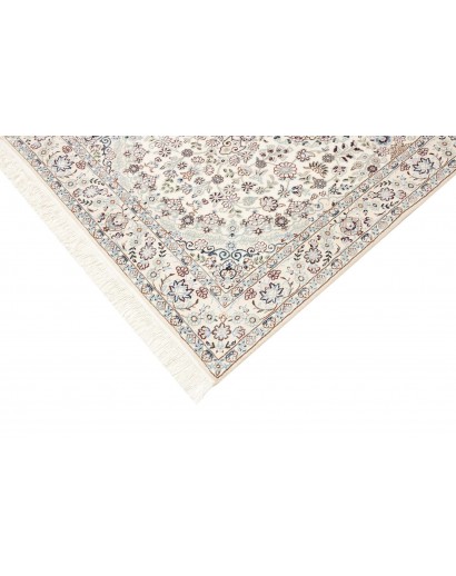 Tappeto Nain 9La Persia bianco azzurro 132x214