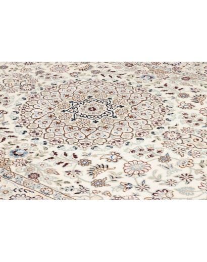 Tappeto Nain 9La Persia bianco azzurro 132x214