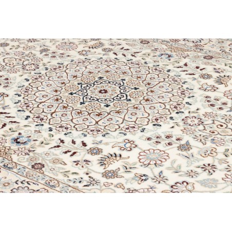 Tappeto Nain 9La Persia bianco azzurro 132x214