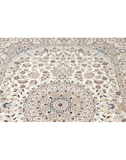 Tappeto Nain 9La Persia bianco azzurro 132x214