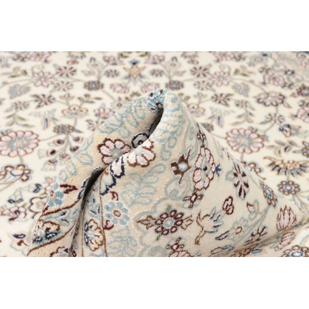 Tappeto Nain 9La Persia bianco azzurro 132x214