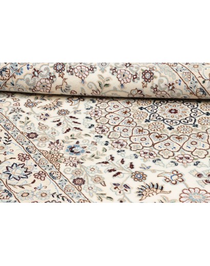 Tappeto Nain 9La Persia bianco azzurro 132x214