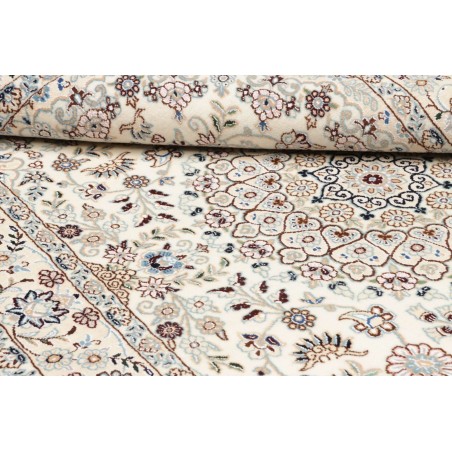 Tappeto Nain 9La Persia bianco azzurro 132x214
