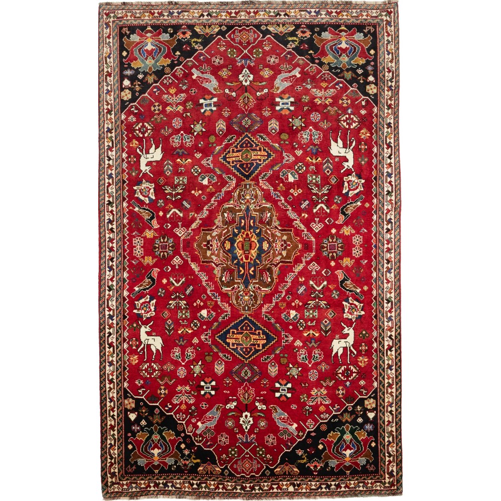 Tappeto Shiraz Fine Persia marrone blu 173x282 Tappeto Shiraz Fine Persia marrone blu 173x282