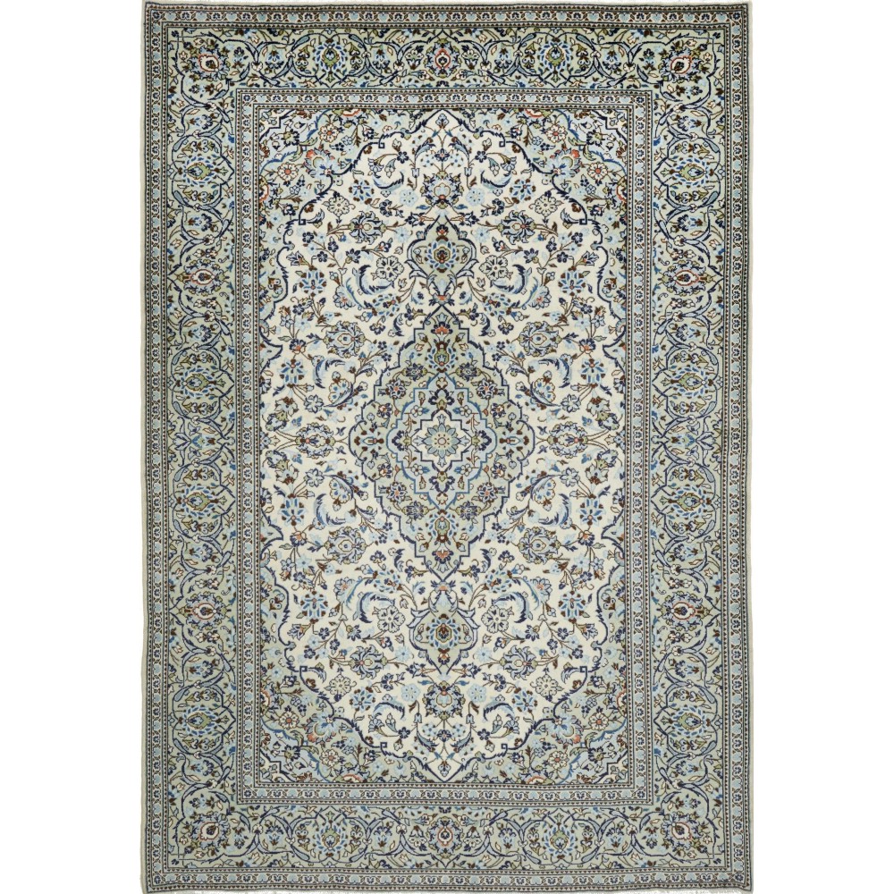 Tappeto Kashan Persia beige grigio 200x295 Tappeto Kashan Persia beige grigio 200x295