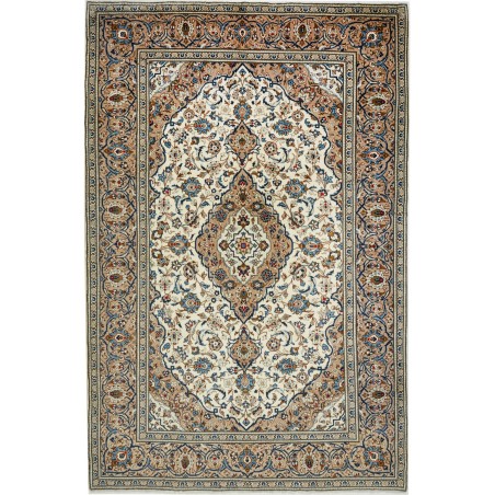Tappeto Kashan Persia marrone grigio 200x308