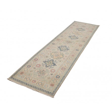 Tappeto Kazak Afghanistan beige azzurro 83x292
