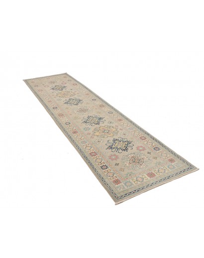 Tappeto Kazak Afghanistan beige azzurro 83x292