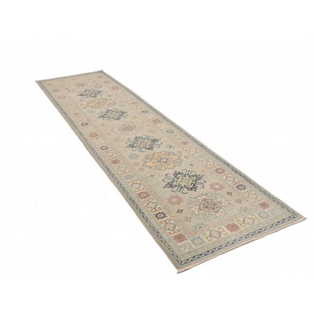 Tappeto Kazak Afghanistan beige azzurro 83x292