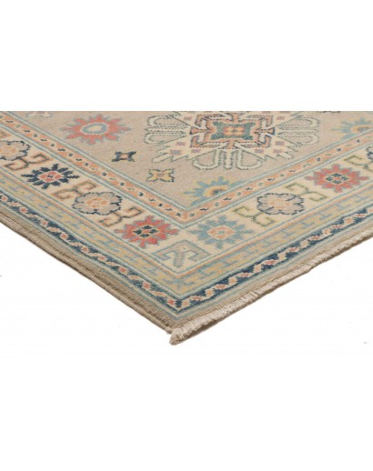 Tappeto Kazak Afghanistan beige azzurro 83x292