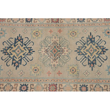 Tappeto Kazak Afghanistan beige azzurro 83x292