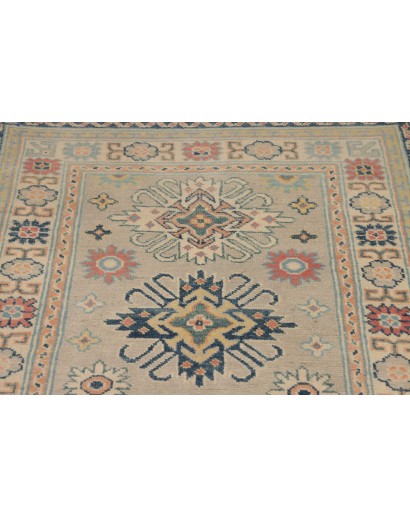 Tappeto Kazak Afghanistan beige azzurro 83x292