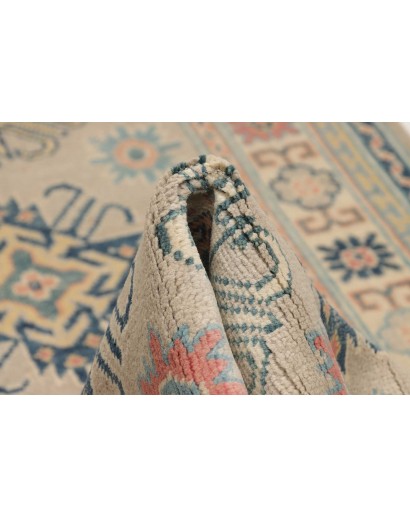 Tappeto Kazak Afghanistan beige azzurro 83x292