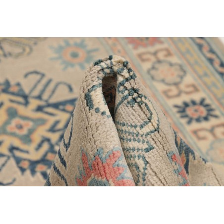 Tappeto Kazak Afghanistan beige azzurro 83x292