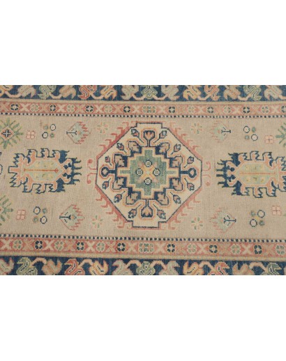 Tappeto Kazak Afghanistan beige giallo 85x287