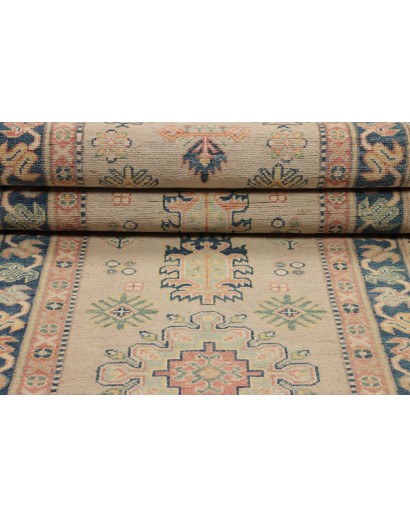 Tappeto Kazak Afghanistan beige giallo 85x287