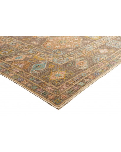 Tappeto Kazak Fine Pakistan marrone bianco 360x466