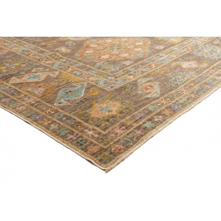 Tappeto Kazak Fine Pakistan marrone bianco 360x466