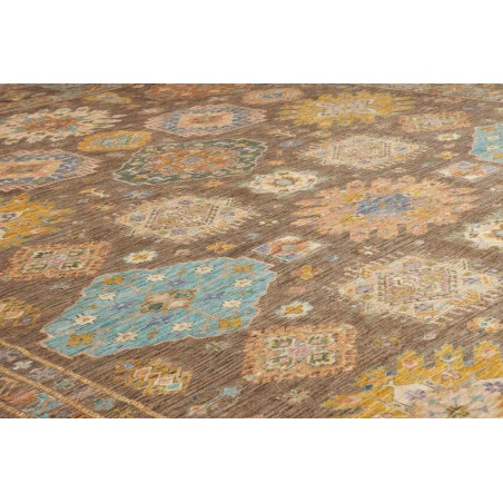 Tappeto Kazak Fine Pakistan marrone bianco 360x466