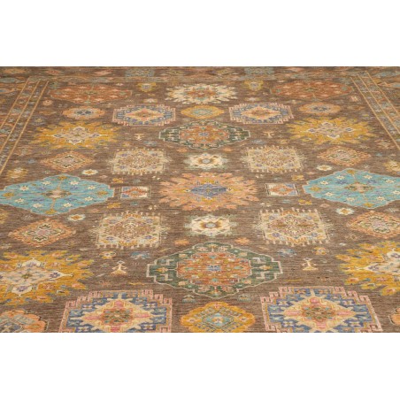 Tappeto Kazak Fine Pakistan marrone bianco 360x466