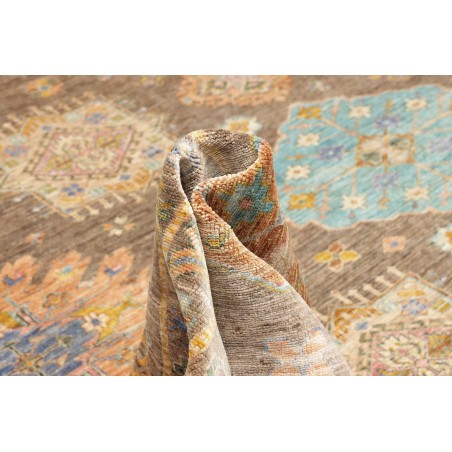 Tappeto Kazak Fine Pakistan marrone bianco 360x466