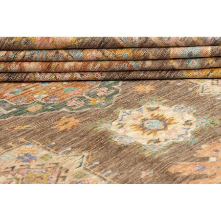 Tappeto Kazak Fine Pakistan marrone bianco 360x466