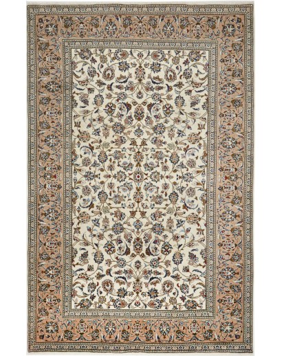 Tappeto Kashan Persia azzurro grigio 200x310