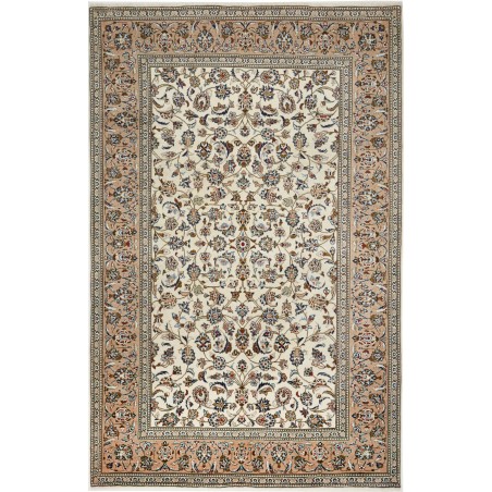 Tappeto Kashan Persia azzurro grigio 200x310