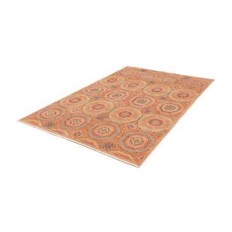Tappeto Mamlouk Pakistan arancione azzurro 149x207