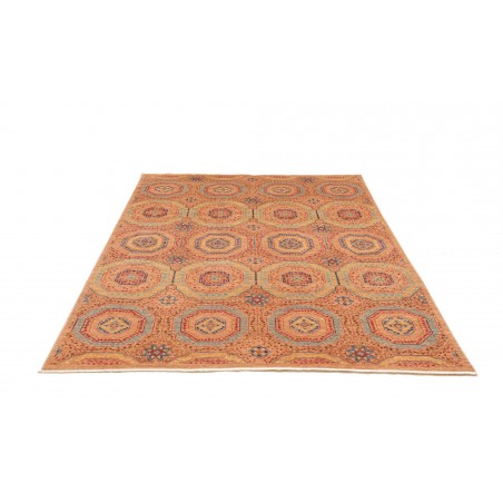 Tappeto Mamlouk Pakistan arancione azzurro 149x207