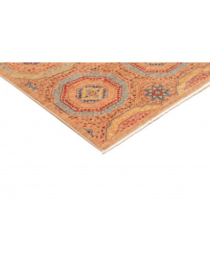 Tappeto Mamlouk Pakistan arancione azzurro 149x207
