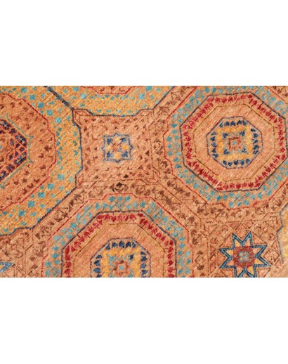 Tappeto Mamlouk Pakistan arancione azzurro 149x207