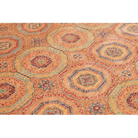 Tappeto Mamlouk Pakistan arancione azzurro 149x207