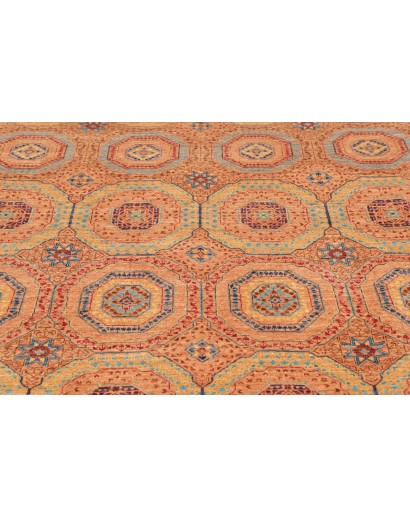 Tappeto Mamlouk Pakistan arancione azzurro 149x207