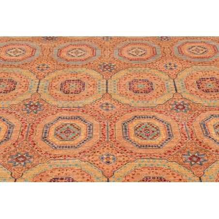 Tappeto Mamlouk Pakistan arancione azzurro 149x207