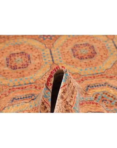 Tappeto Mamlouk Pakistan arancione azzurro 149x207