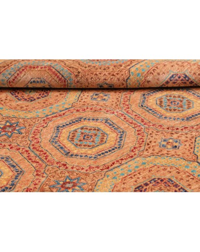 Tappeto Mamlouk Pakistan arancione azzurro 149x207