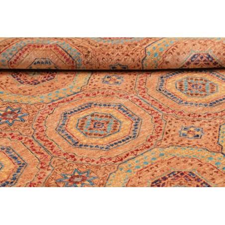 Tappeto Mamlouk Pakistan arancione azzurro 149x207