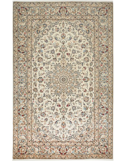 Tappeto Kashan Persia beige bianco 197x308