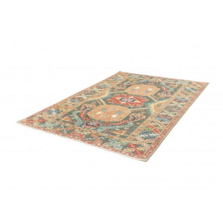 Tappeto Kazak Fine Pakistan marrone azzurro 167x235