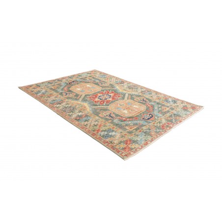 Tappeto Kazak Fine Pakistan marrone azzurro 167x235