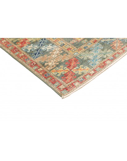 Tappeto Kazak Fine Pakistan marrone azzurro 167x235