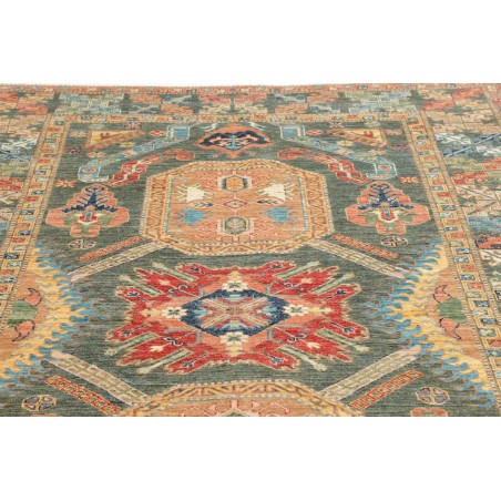 Tappeto Kazak Fine Pakistan marrone azzurro 167x235