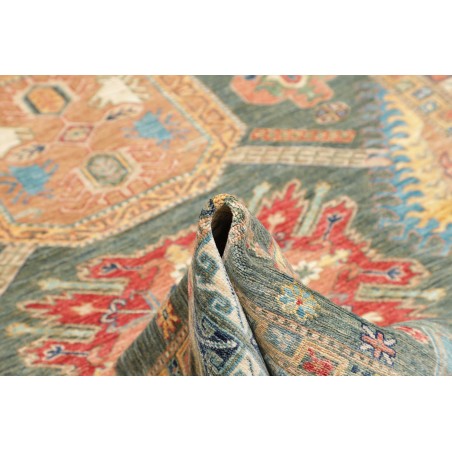 Tappeto Kazak Fine Pakistan marrone azzurro 167x235