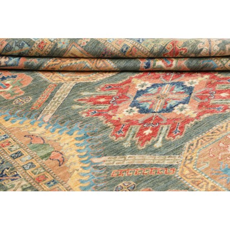 Tappeto Kazak Fine Pakistan marrone azzurro 167x235