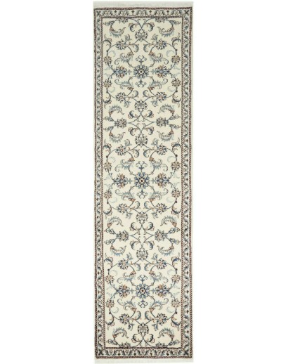 Tappeto Nain Kashmar Persia bianco 78x290