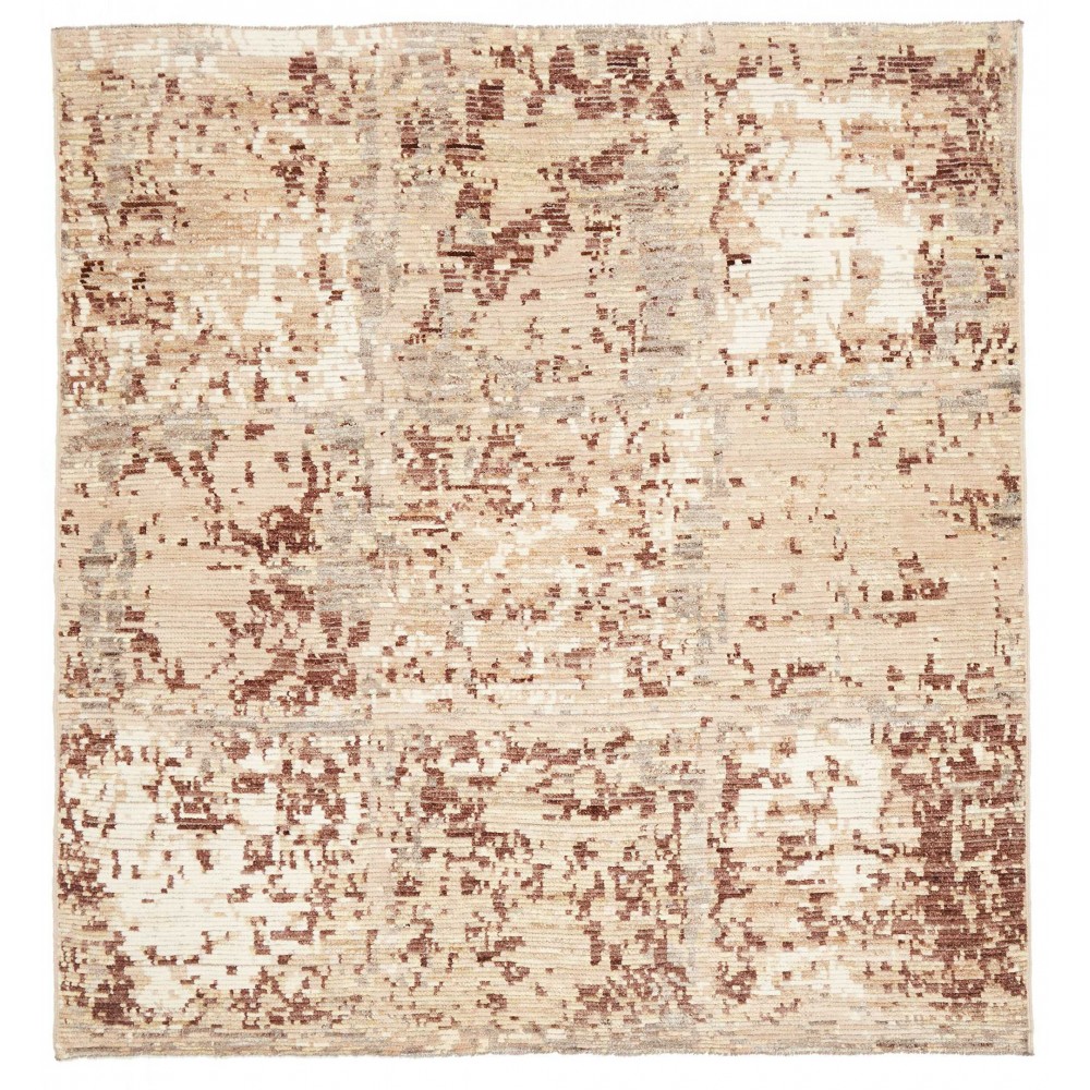 Tappeto giallo marrone 196x205