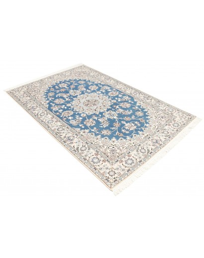 Tappeto Nain 9La Persia bianco blu 137x214